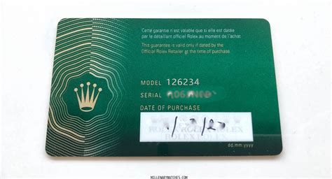 rolex new warranty card 2020|are rolex papers real.